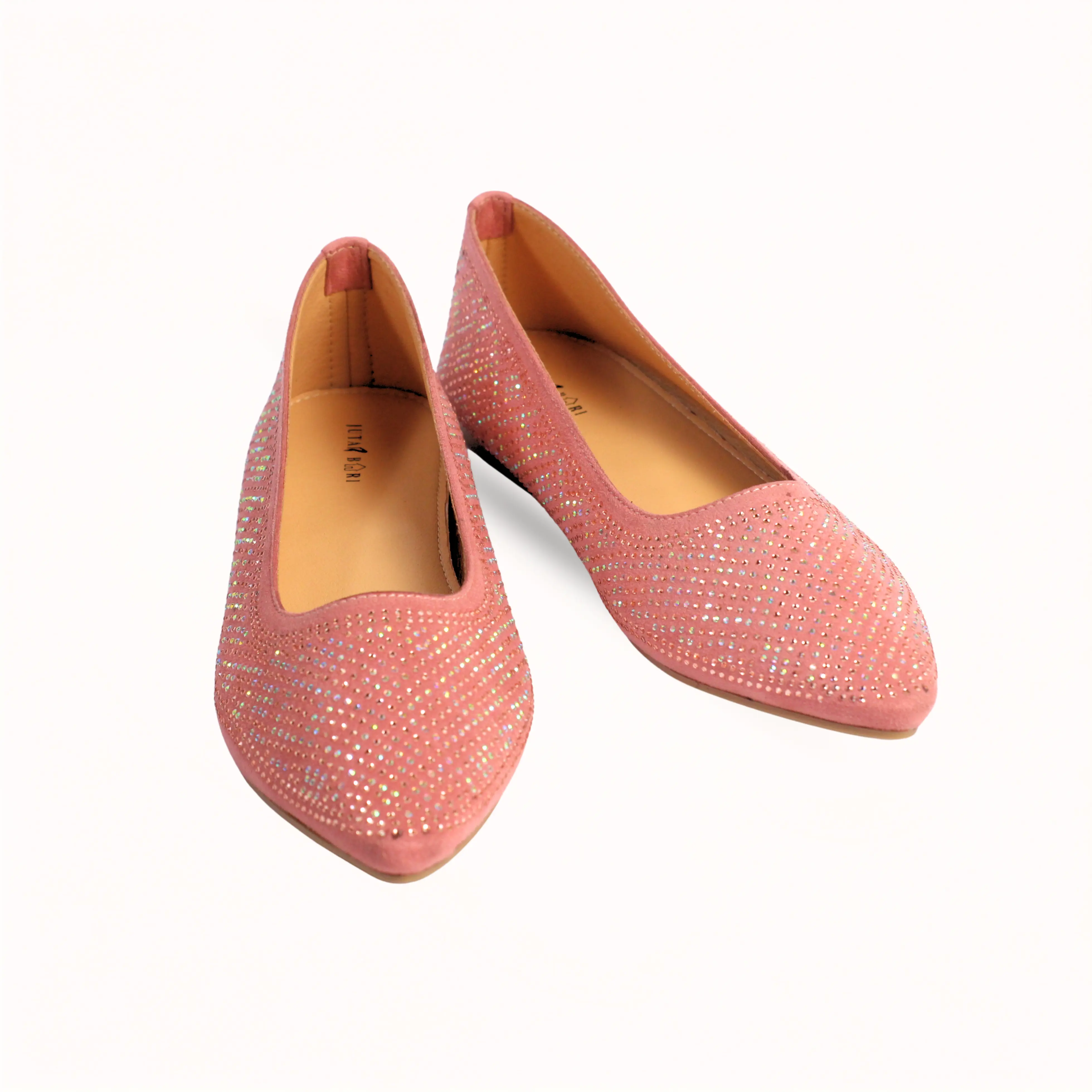 CRYSTAL BALLET FLATS
