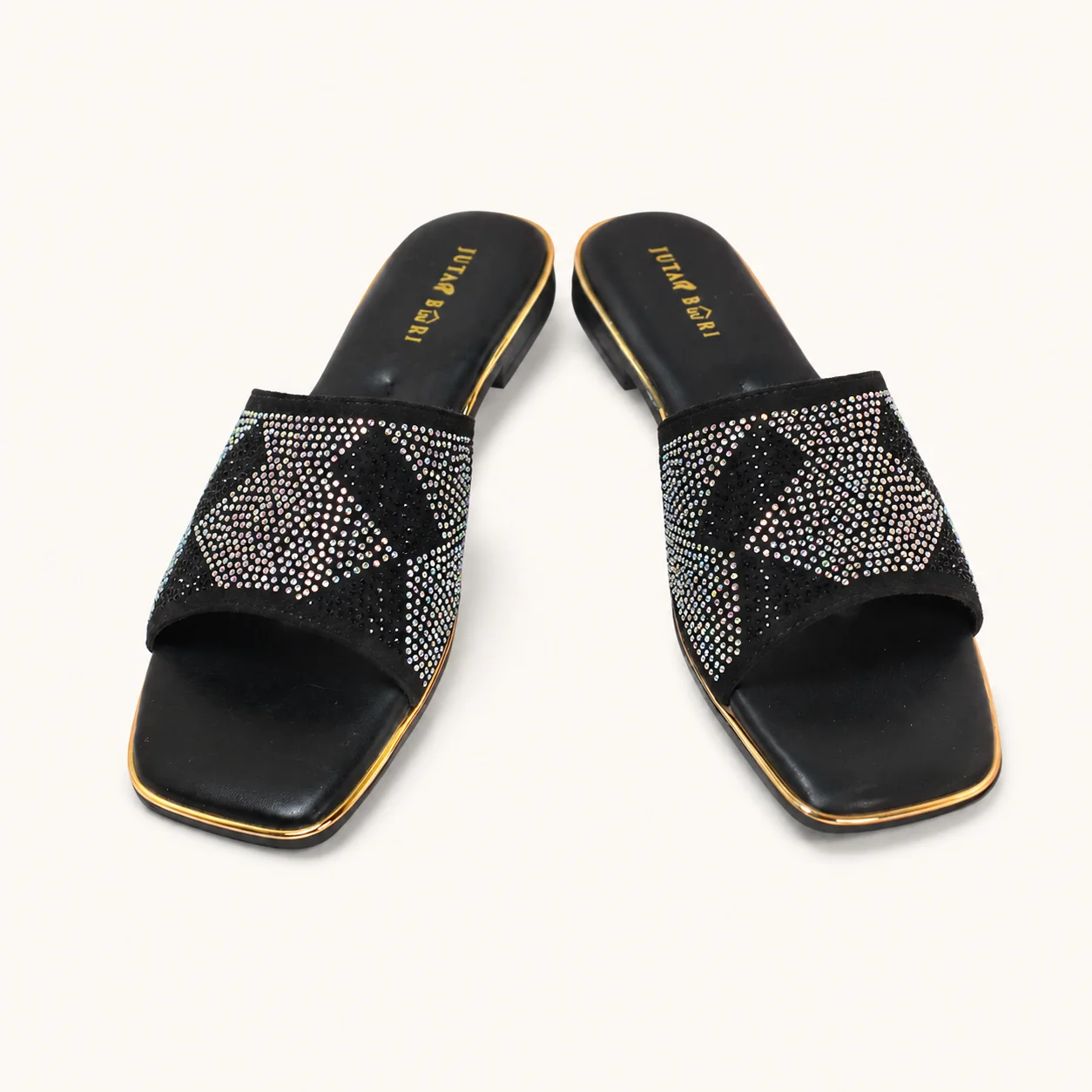 CRYSTAL SLIDE SANDALS - view 9