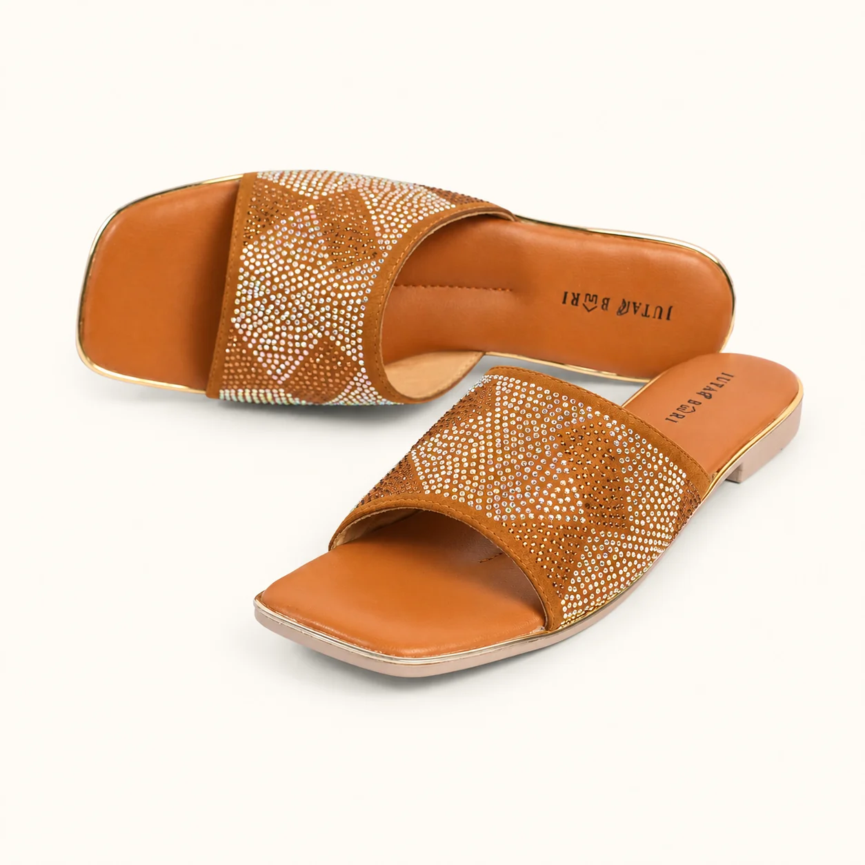 CRYSTAL SLIDE SANDALS - view 5