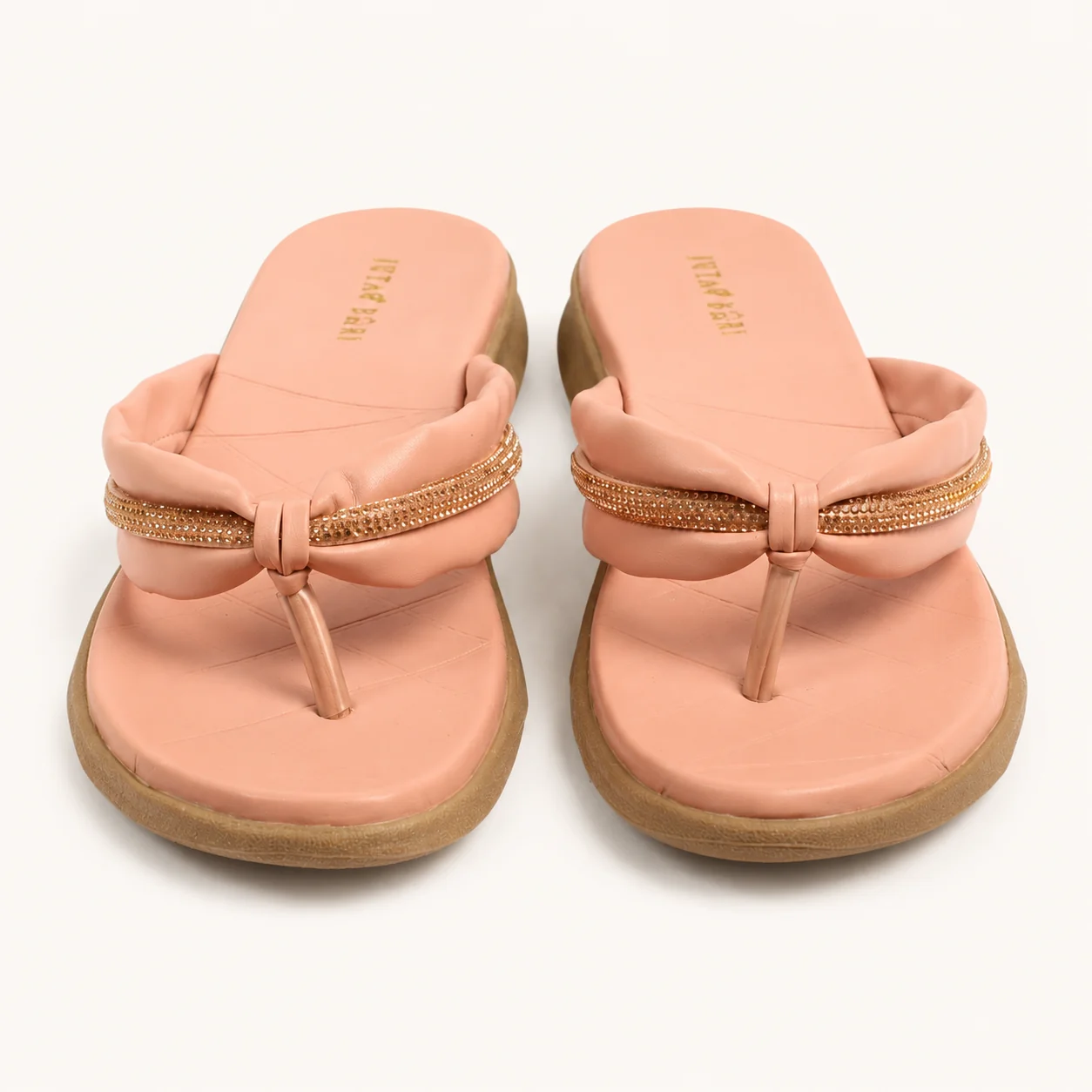 BLUSH BOW FLIP-FLOPS - view 1