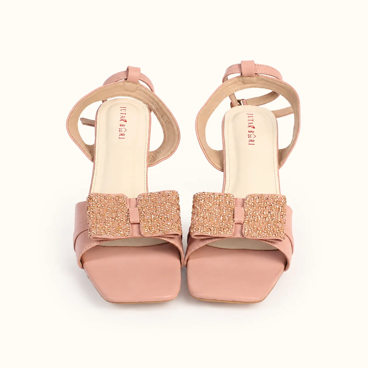 HEELS WITH CRYSTAL BOW - view 1