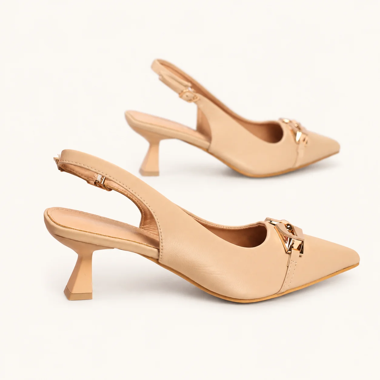 OFF WHITE POIINTED SLINGBACK - view 2