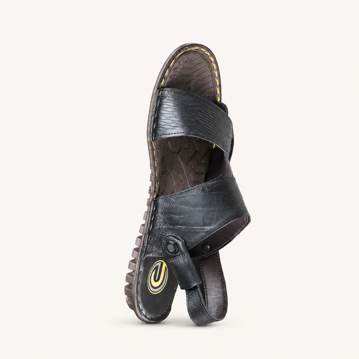 MEN'S LEATHER SANDAL STITEHED SOLE - view 4
