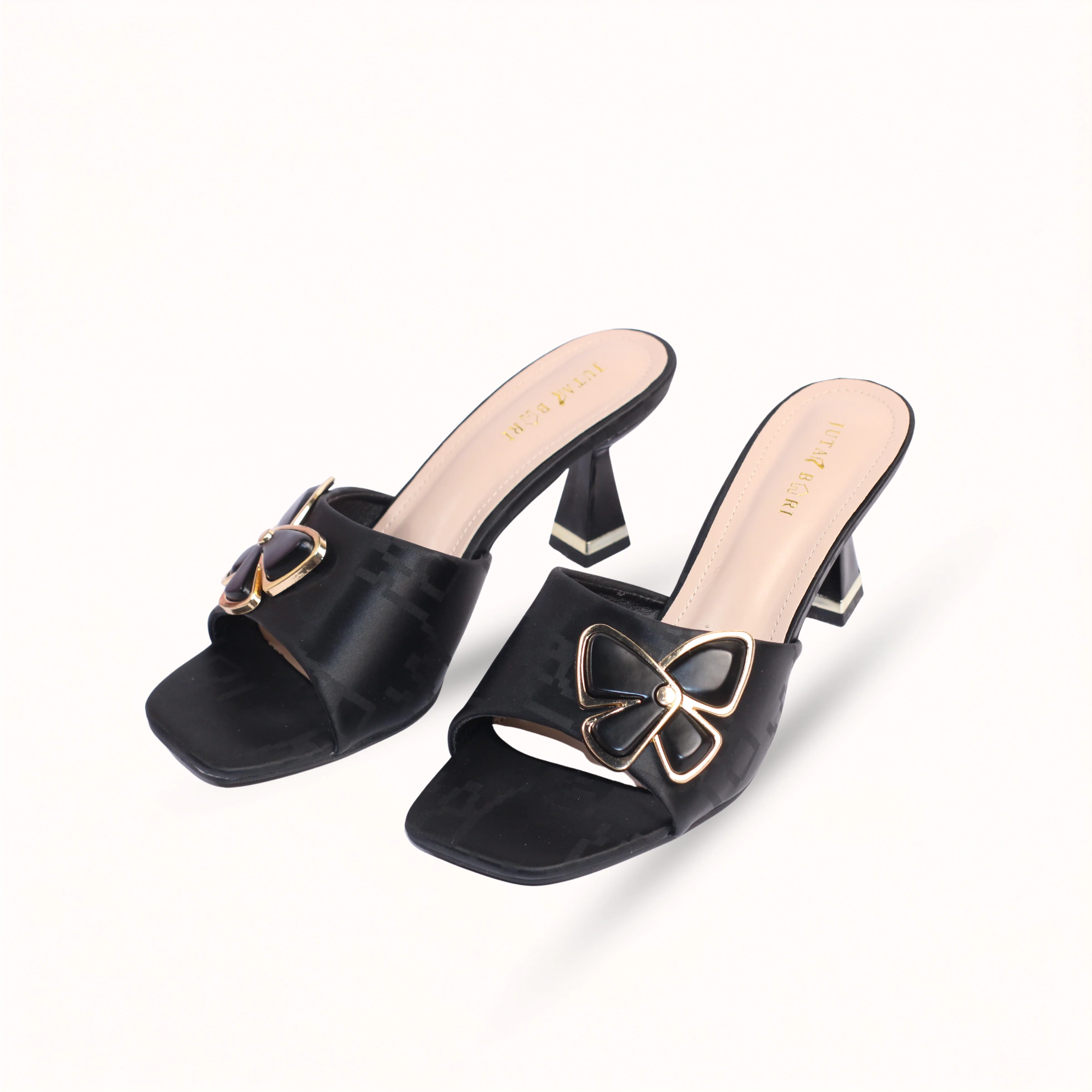 BOW MULE HEEL