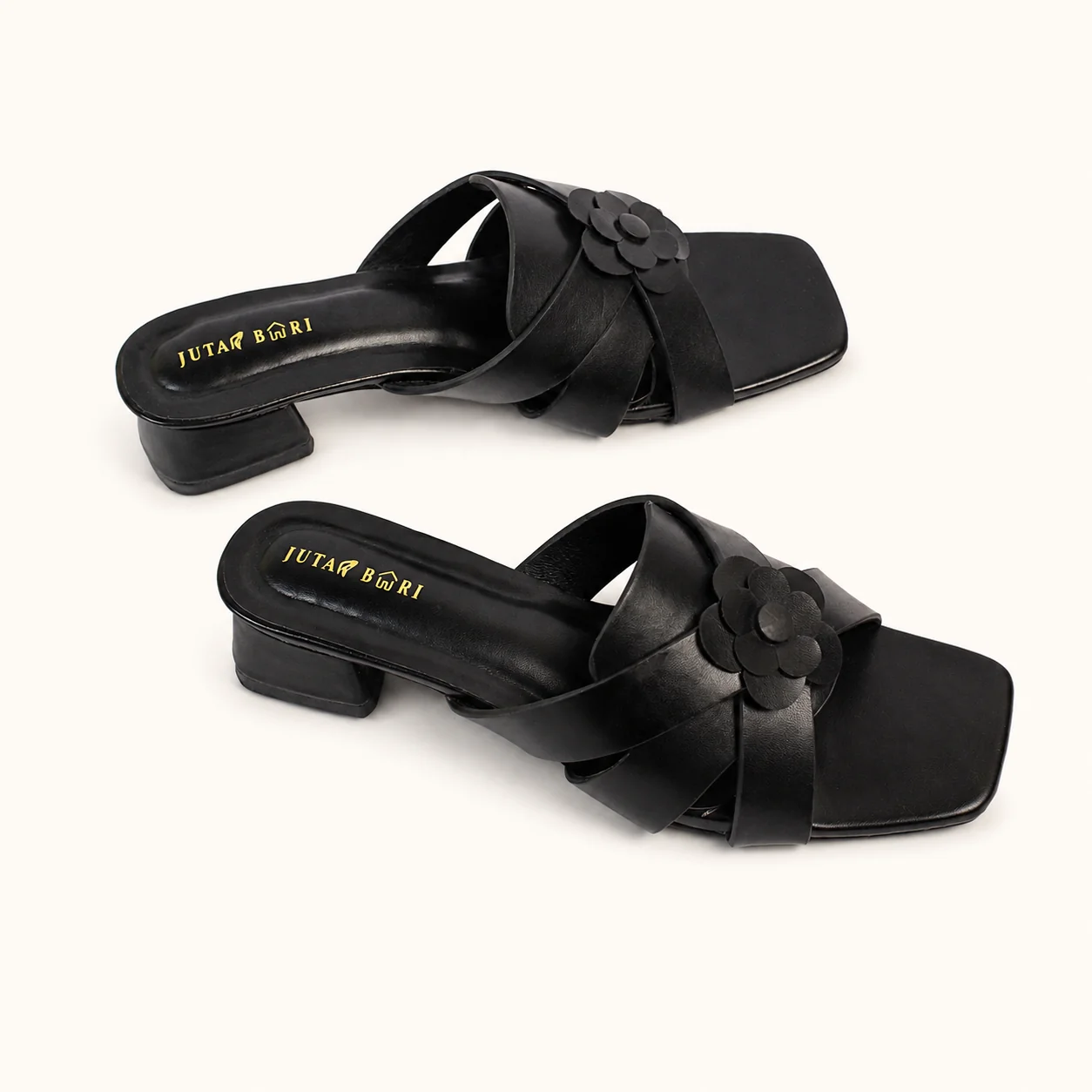HEEL SLIDES WITH FLOWER DETAIL - view 6