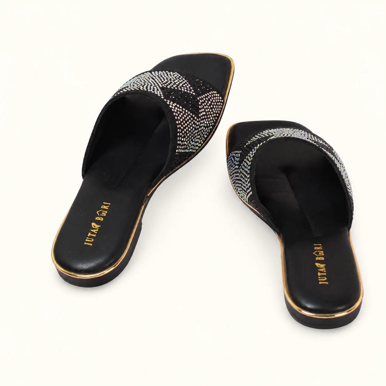 CRYSTAL SLIDE SANDALS - view 4