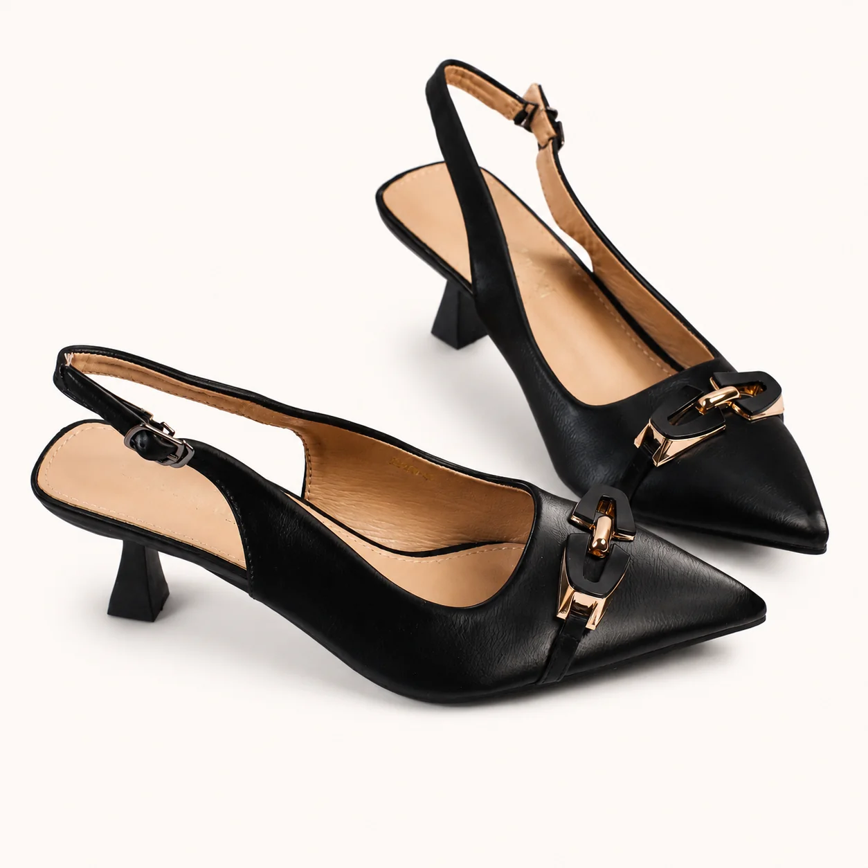 OFF WHITE POIINTED SLINGBACK - view 1
