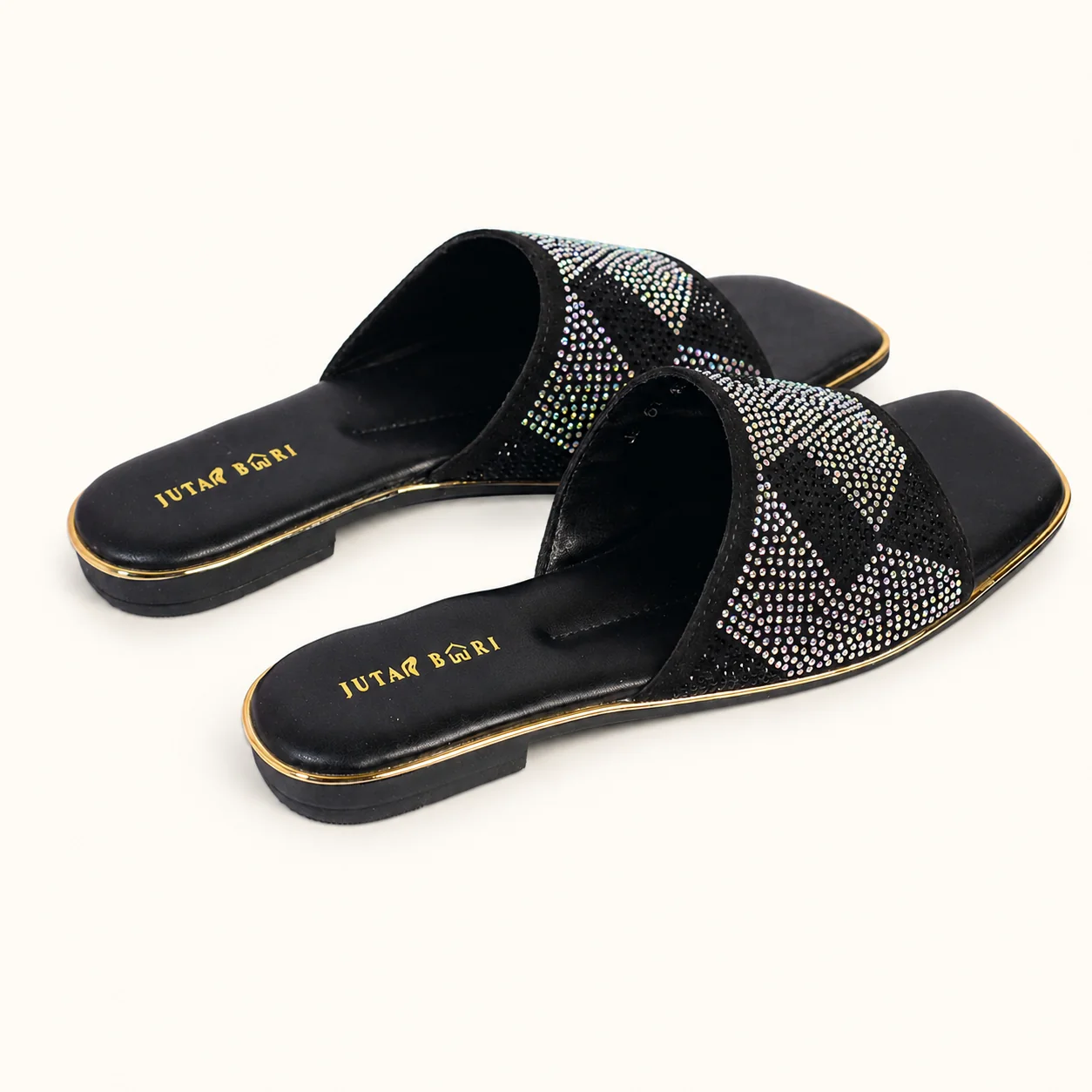 CRYSTAL SLIDE SANDALS - view 7