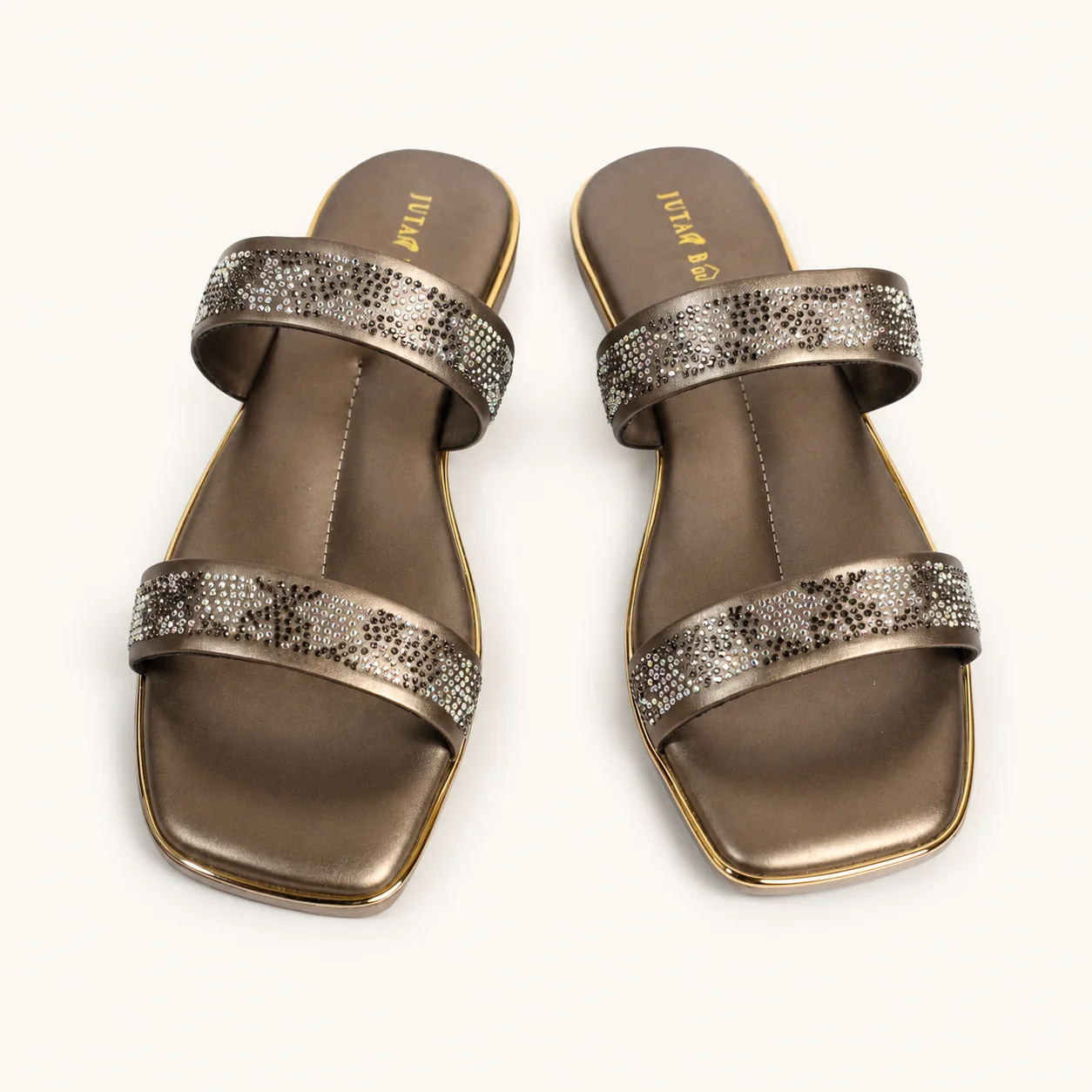 PUTER CRYSTAL SLIDE SANDALS - view 9