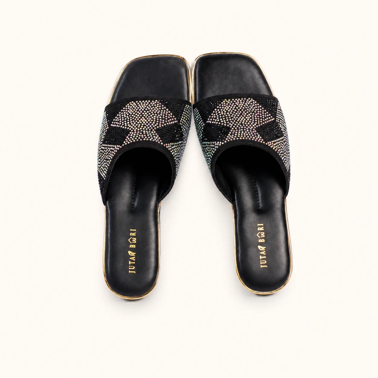 CRYSTAL SLIDE SANDALS - view 6
