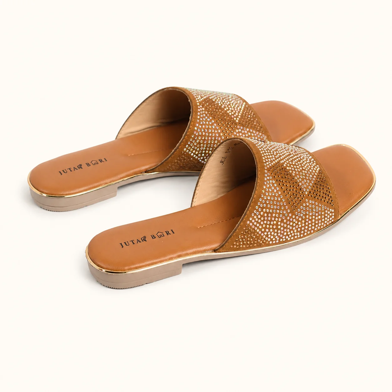 CRYSTAL SLIDE SANDALS - view 0