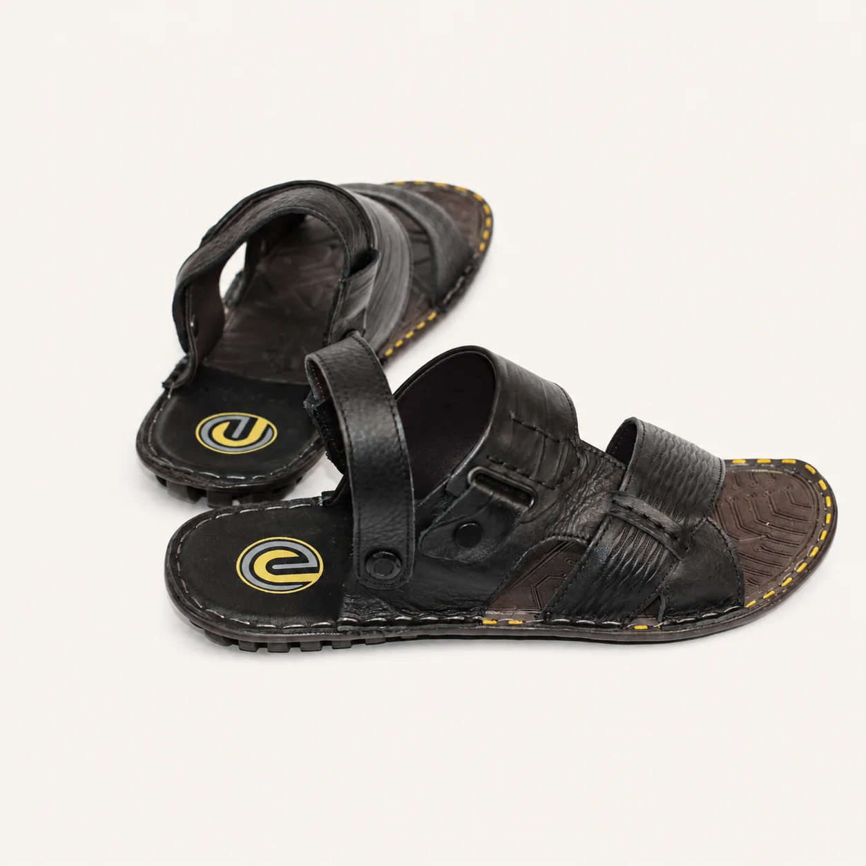 MEN'S LEATHER SANDAL STITEHED SOLE - view 6
