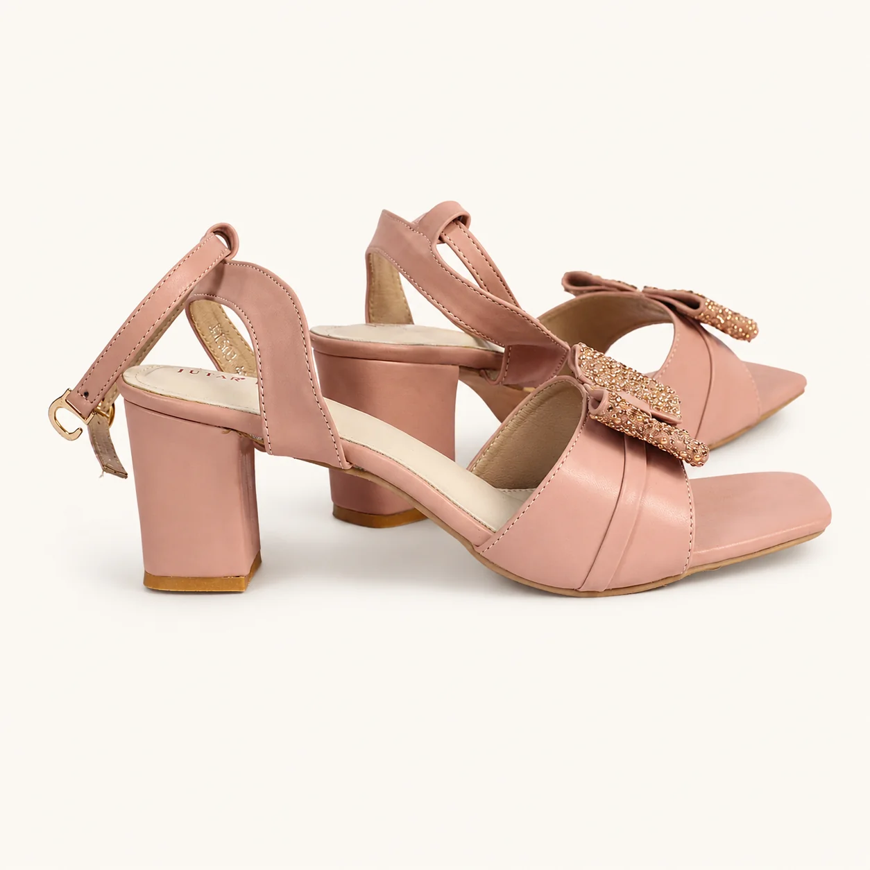 HEELS WITH CRYSTAL BOW - view 0