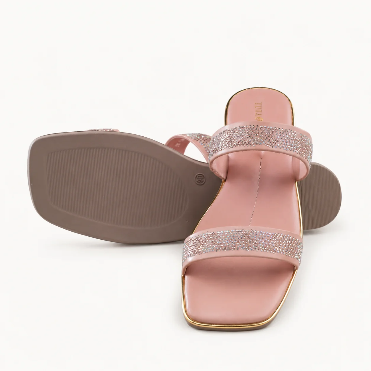 PUTER CRYSTAL SLIDE SANDALS - view 10