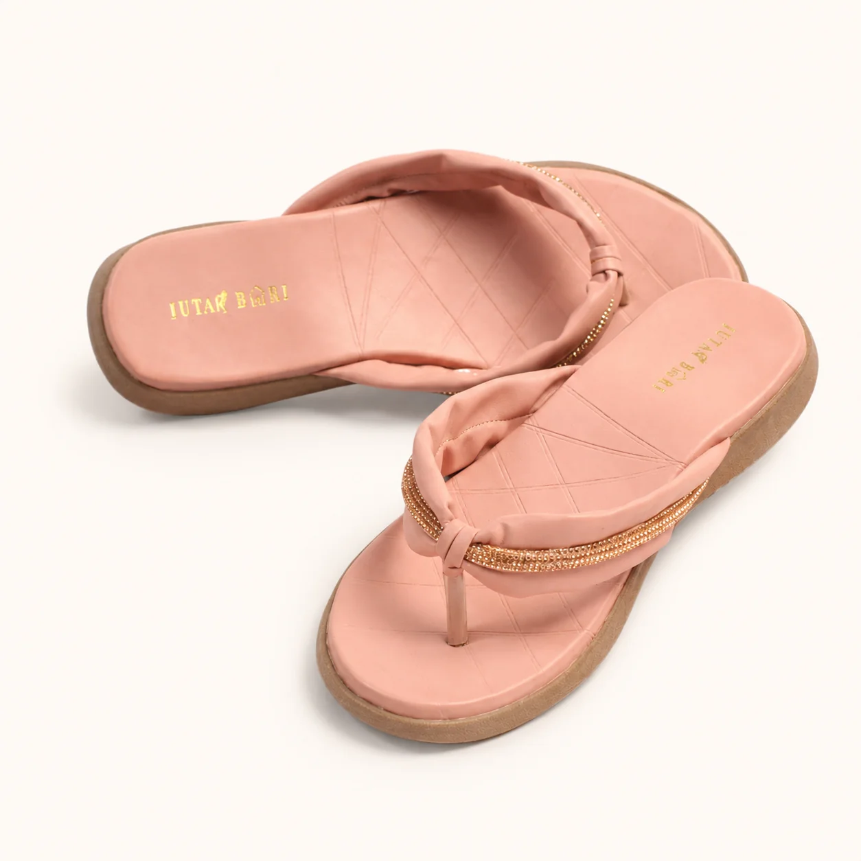 BLUSH BOW FLIP-FLOPS - view 2