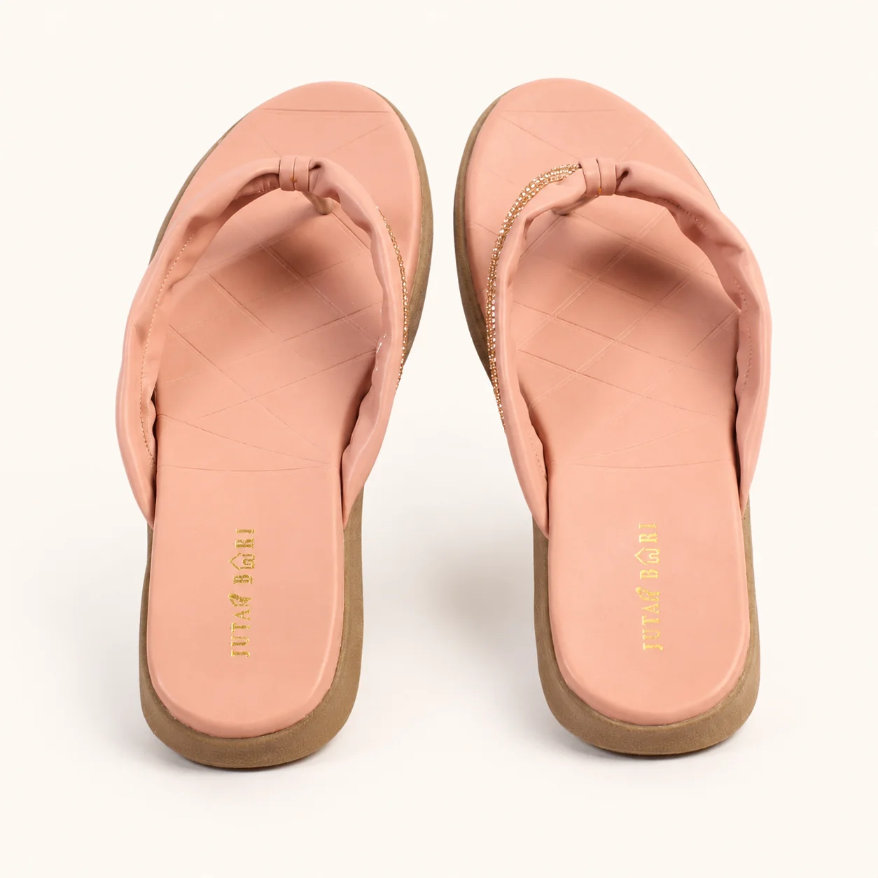 BLUSH BOW FLIP-FLOPS - view 0