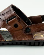 Cross Strap Leather Sandal - Image 20