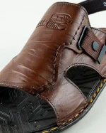 Cross Strap Leather Sandal - Image 21