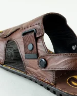 Cross Strap Leather Sandal - Image 17