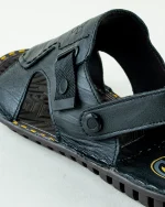 Cross Strap Leather Sandal - Image 5