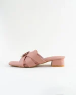 Block-Heel Slides with Flower Detail - Image 9