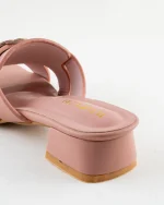 Block-Heel Slides with Flower Detail - Image 12