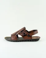Cross Strap Leather Sandal - Image 18