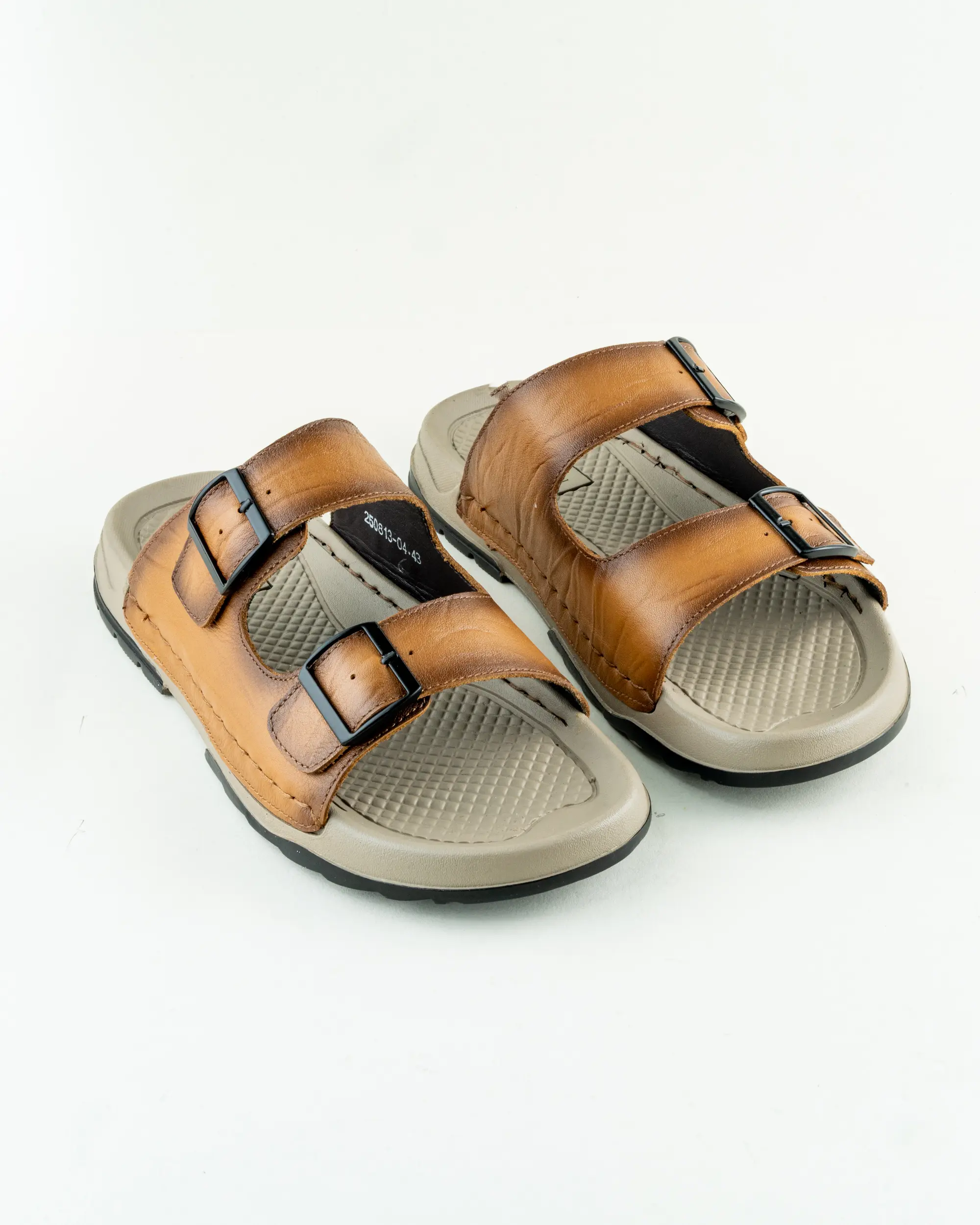 JB (799) Men’s Double Buckle Sandal - Image 1