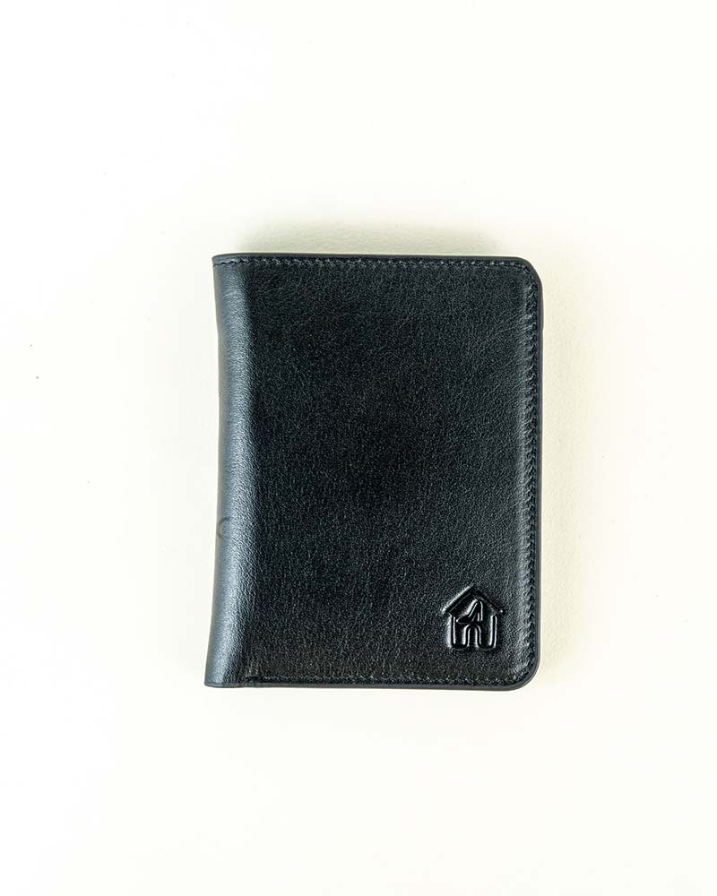 SFS00030 Jutar Bari Plain Leather Short Wallet - Image 1