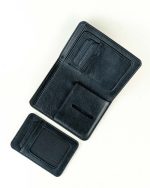 Jutar Bari Plain Leather Short Wallet - Image 3