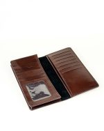 Jutar Bari Plain Leather Long Wallet - Image 4