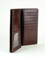 Jutar Bari Plain Leather Long Wallet - Image 15