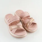 Blush Pink / Navy Blue Comfort Slider