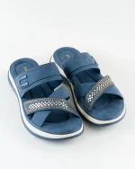 Blush Pink / Navy Blue Comfort Slider - Image 2