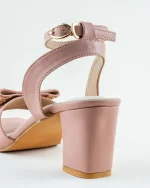 Off-White Heels with Crystal Bow - Image 13