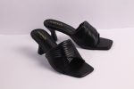 Signature Pleated Spool Mules