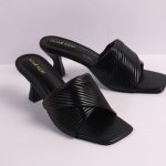 Signature Pleated Spool Mules
